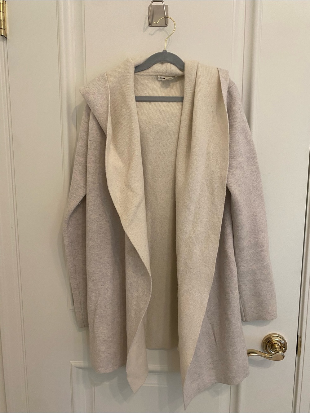 Club Monaco Hooded Open-Front Wool Cardigan
